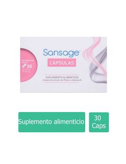 Sansage Suplemento Alimenticio Caja Con 30 Cápsulas