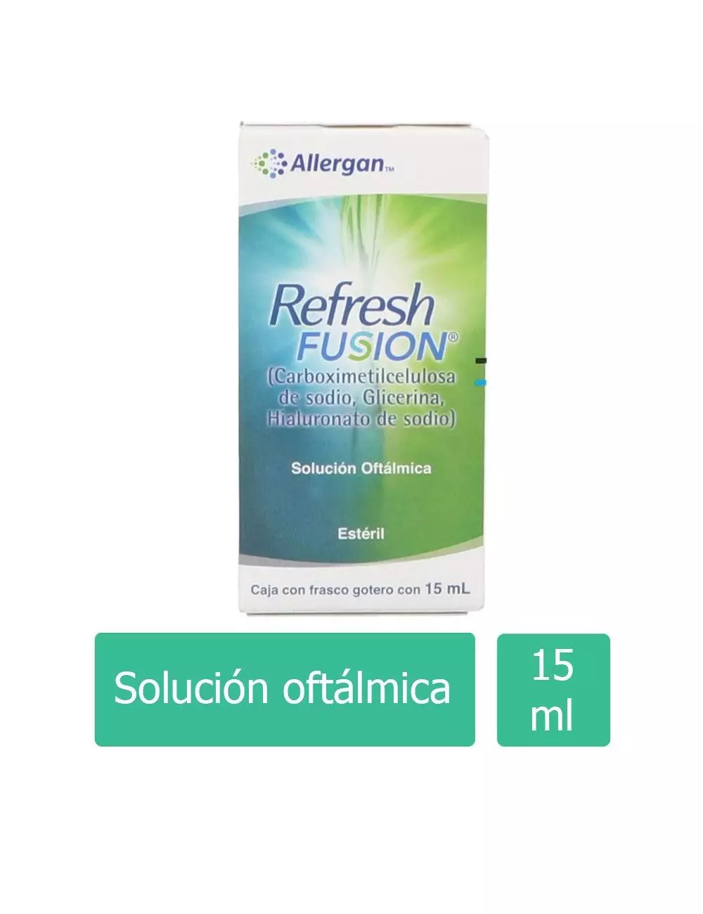 Refresh Fusion® 15ml (Carboximetilcelulosa + Glicerina + Hialuronato) - Allergan