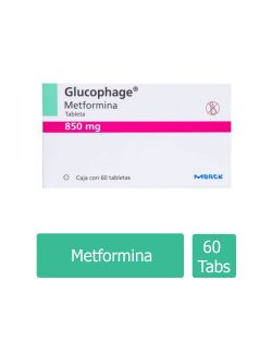 Glucophage 850 mg Caja Con 60 Tabletas