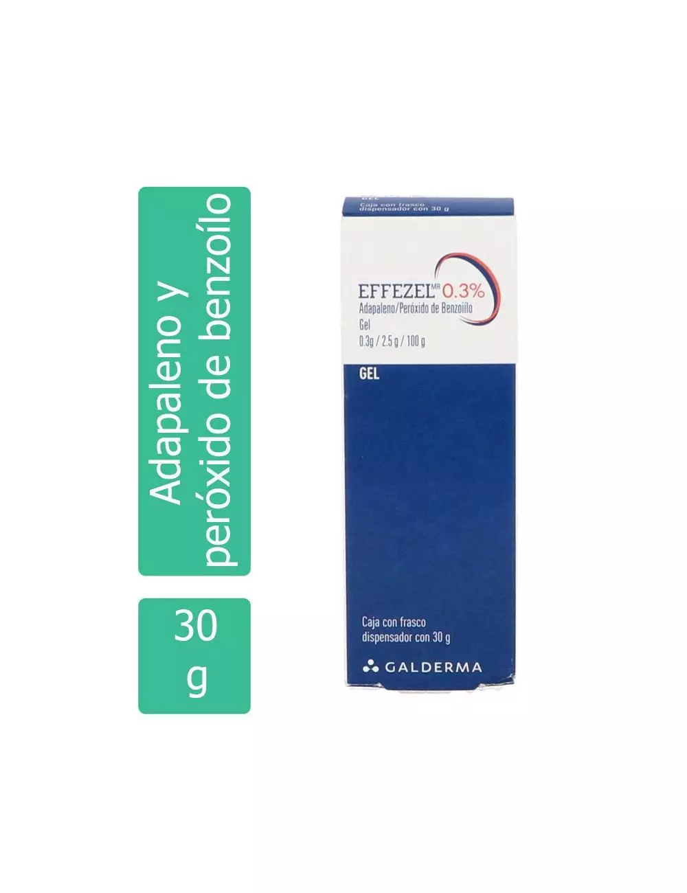 EFFEZEL Gel Frasco 30g (Adapaleno 0.3g + Peróxido de Benzoilo 2.5g) - Galderma