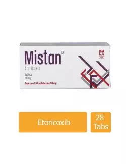 Mistan® 90 mg (Etoricoxib) - 28 Tabletas - Siegfried