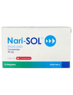 Nari-SOL® 90 mg - Caja con 28 Comprimidos (Etoricoxib) - Laboratorio Megalabs