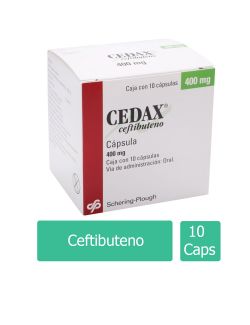 Cedax 400 mg Caja Con 10 Cápsulas - RX2