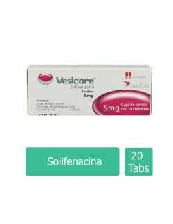 Vesicare 5 mg Caja Con 20 Tabletas
