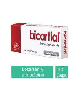 Bicartial 2.5 mg/50 mg Caja Con 30 Cápsulas
