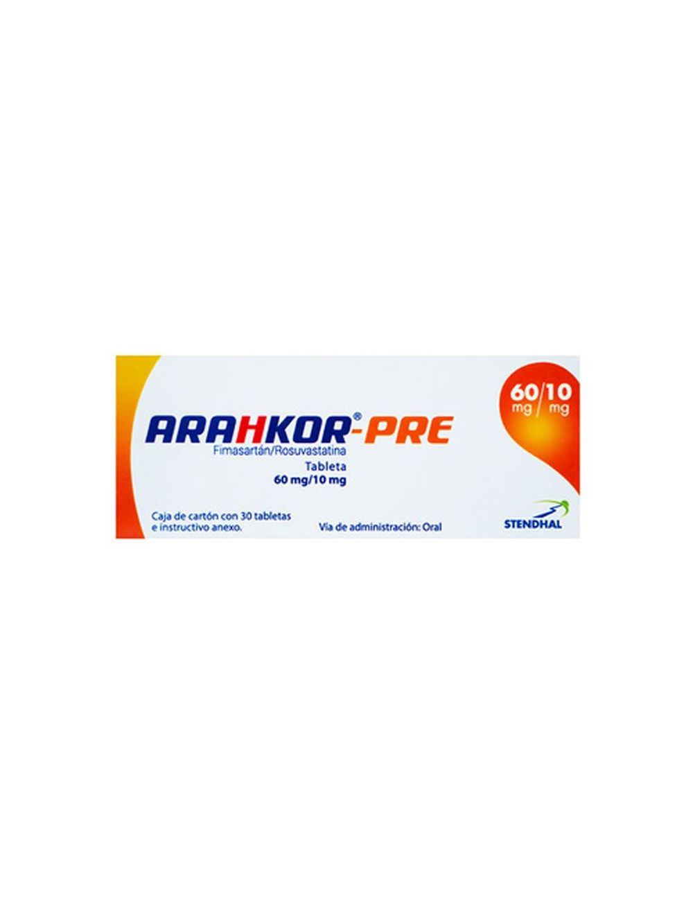 Arahkor Pre 60 mg/10 mg Caja Con 30 Tabletas