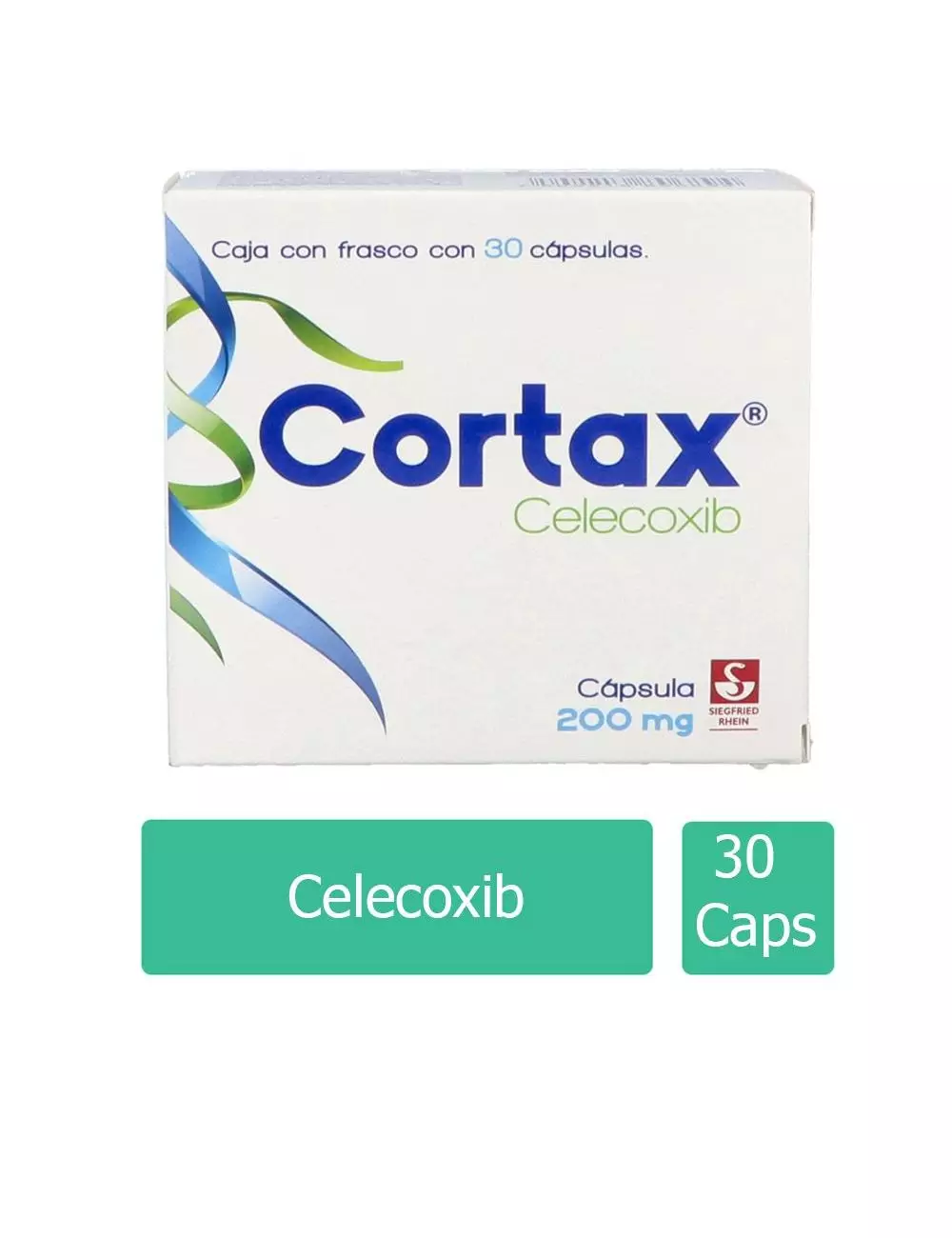 Cortax 200 mg Caja Con Frasco Con 30 Cápsulas
