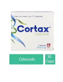 Cortax 200 mg Caja Con Frasco Con 30 Cápsulas