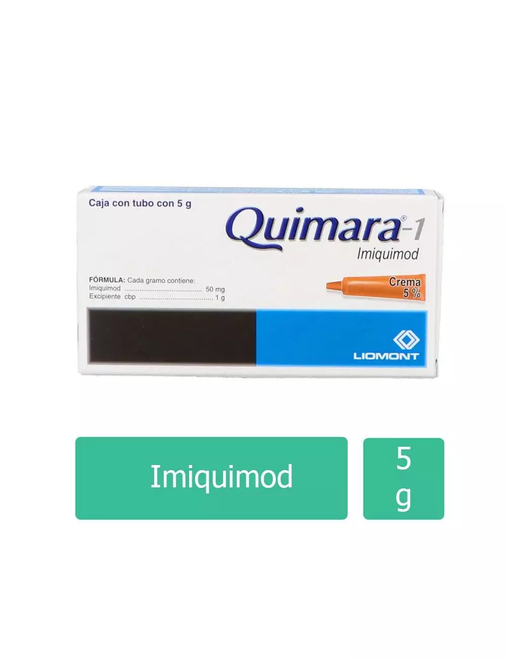 Quimara®-1 Crema 5% (Imiquimod) - Caja con Tubo de 5g - Liomont