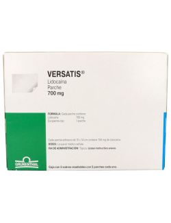 Versatis Parche 700 mg Caja Con 3 Sobres Con 5 Parches Cada Uno