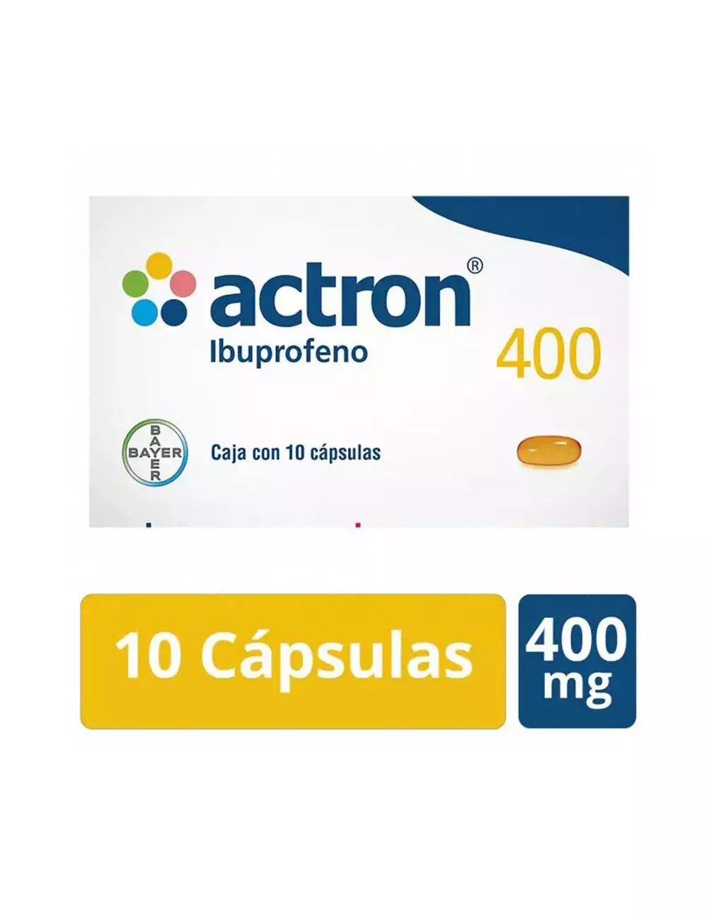 Actron 400 mg Caja Con 30 Cápsulas