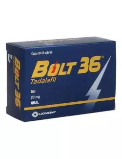 Bolt 36 20 mg oral 8 Sobre con Gel