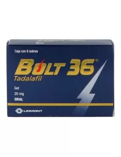 Bolt 36 20 mg oral 8 Sobre con Gel