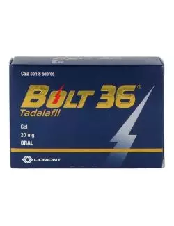 Bolt 36 20 mg oral 8 Sobre con Gel