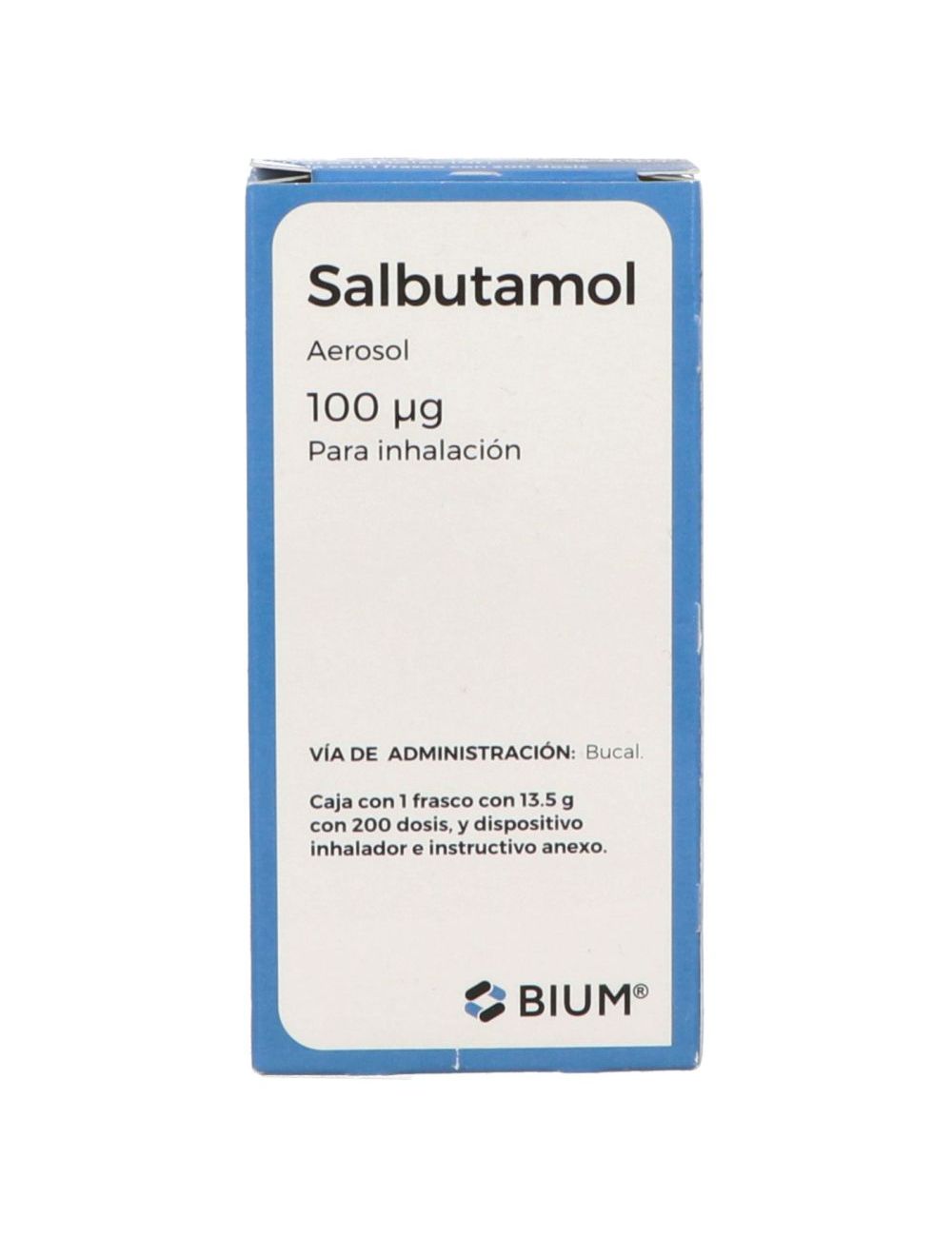 Salbutamol 100 Mcg Caja Con Frasco Con 200 Dosis