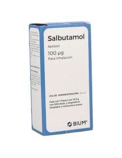 Salbutamol 100 Mcg Caja Con Frasco Con 200 Dosis