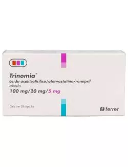 Trinomia 100/20/5mg  caja con 28 Cápsulas