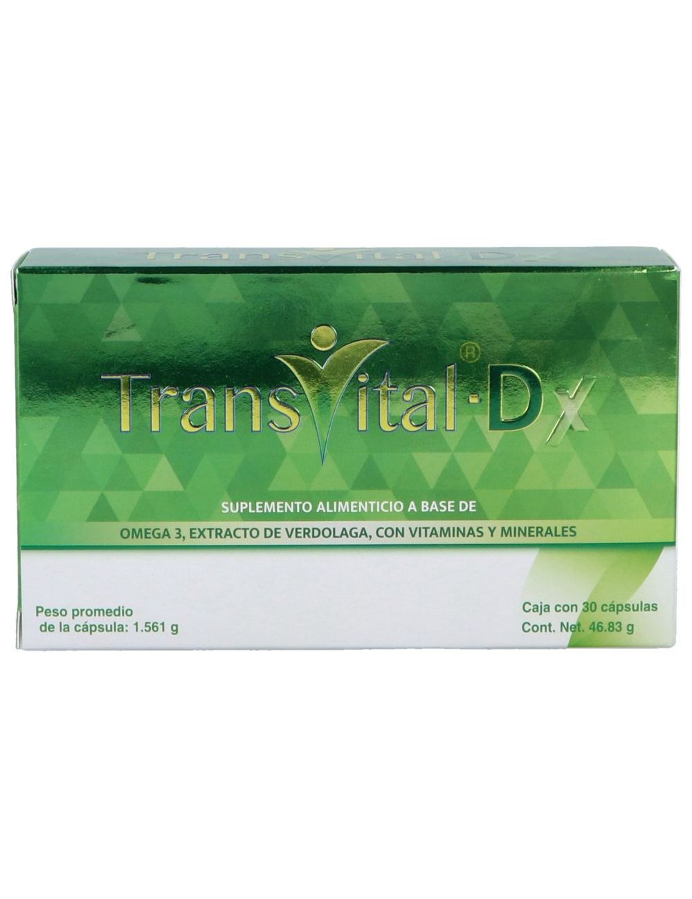 Transvital D 46.83g Suplemento Alimenticio 30 Cápsulas