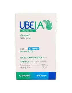 Ubeia 100 mg/ml caja con 20 Sobres de 10 ml c/u
