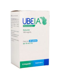 Ubeia 100 mg/ml caja con 20 Sobres de 10 ml c/u