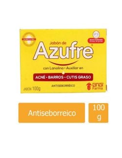 Jabón De  Azufre Caja Con Barra De 100 g