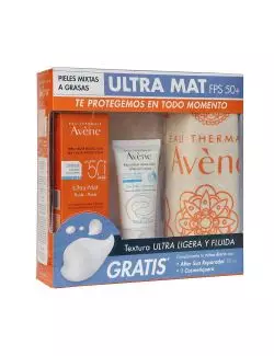 Kit Avène Ultra Mat Pieles Mixtas a Grasas 3 Piezas