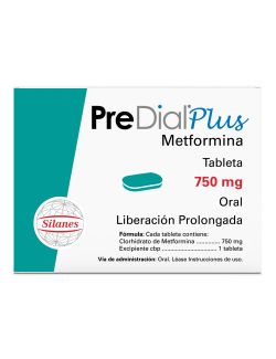 Pre Dial Plus 500 mg 60 Tabletas De Liberación Prolongada