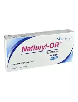 NAFLURYL OR 10 MG CAJA CON 20 TABLETAS