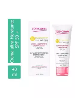 Topicrem 50 SPF - Crema Ultra Hidratante Pieles Sensibles - 40 ml