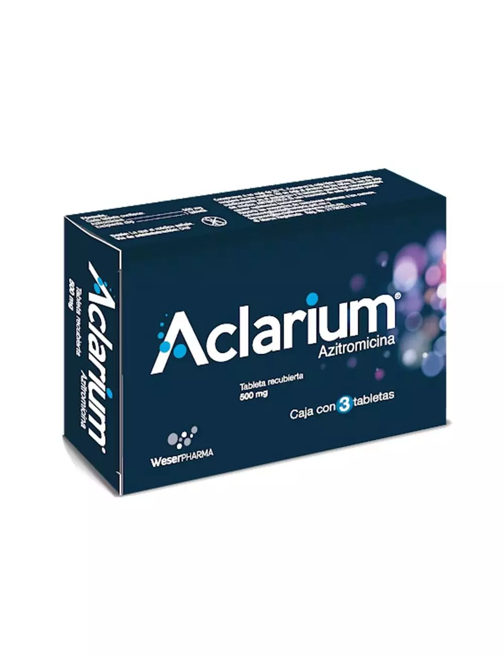 Aclarium Azitromicina 500 mg con 3 Tabletas