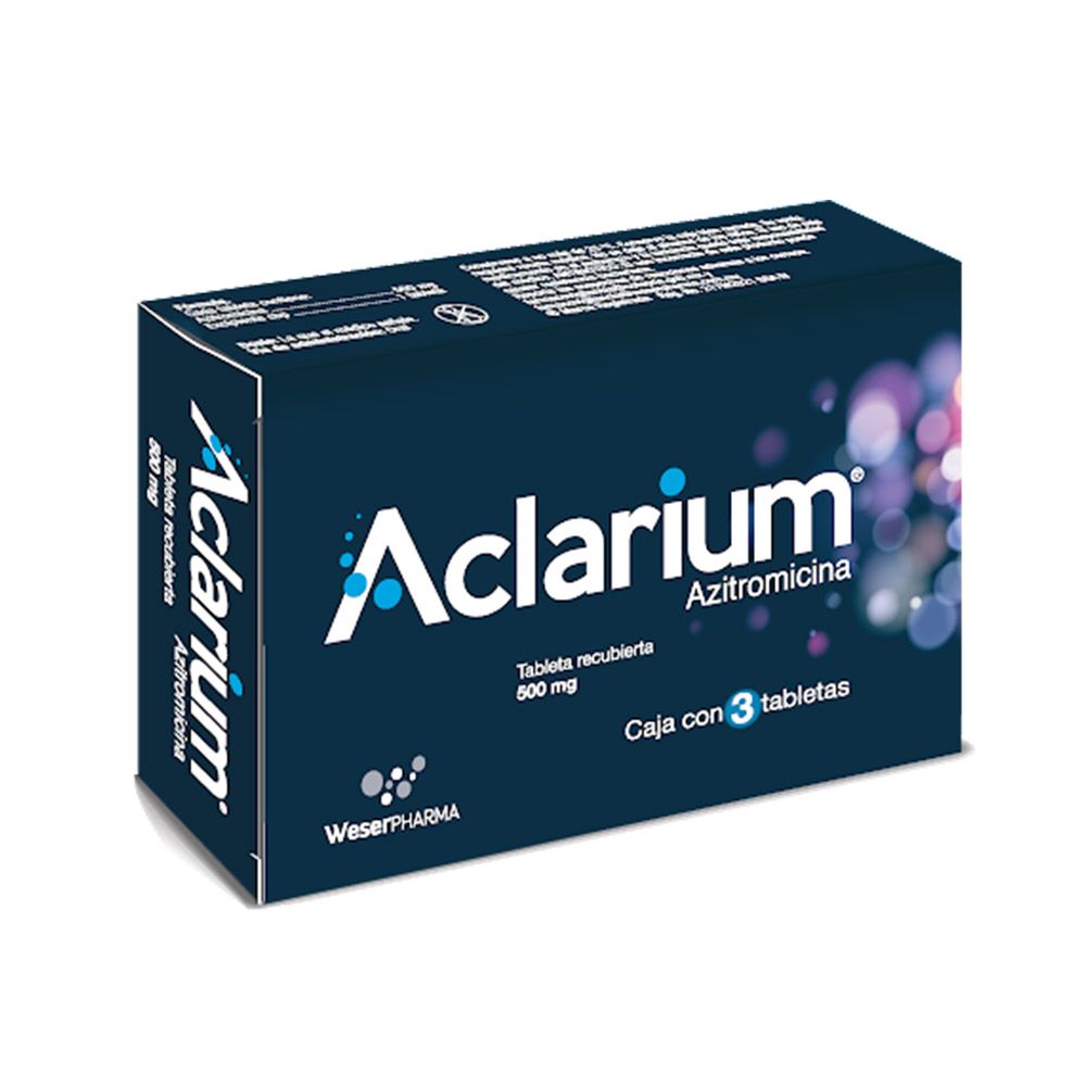 Precio Aclarium 500 mg 3 Tabletas | Farmalisto MX