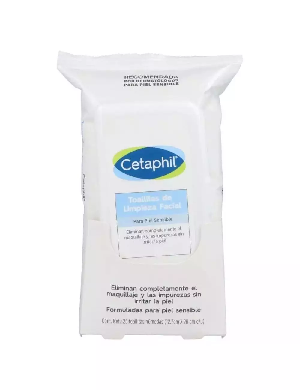 Toallitas de Limpieza Facial Desmaquillantes Cetaphil x 25 Un