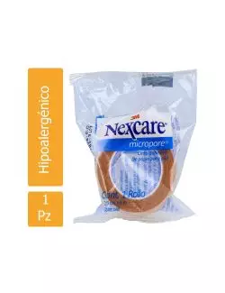 Nexcare Micropore Cinta Adhesiva De Papel Color Piel. Empaque Con 1 Rollo