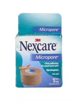 Nexcare Cinta Adhesiva De Papel Caja Con 1 Rollo 2.5cmx5m