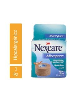 Nexcare Cinta Adhesiva De Papel Caja Con 1 Rollo 2.5cmx5m