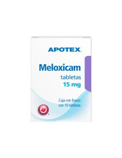 Meloxicam 15 mg Caja Con Frasco Con 10 Tabletas