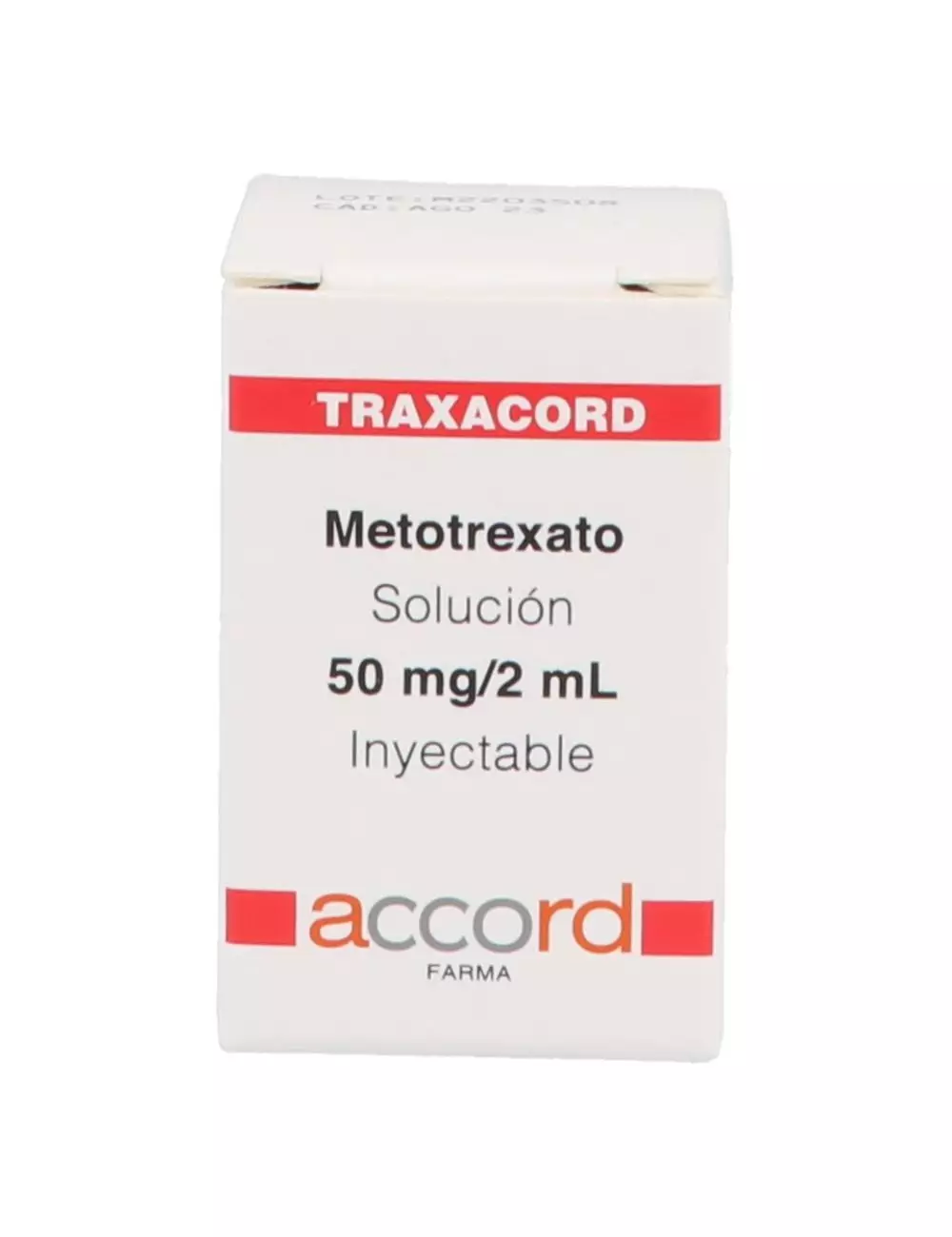 Traxacord 50 mg/2 mL Caja Con Frasco Ámpula Con 2 mL