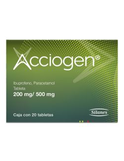 Acciogen 200 Mh 500 Mg Caja Con 20 Tabletas