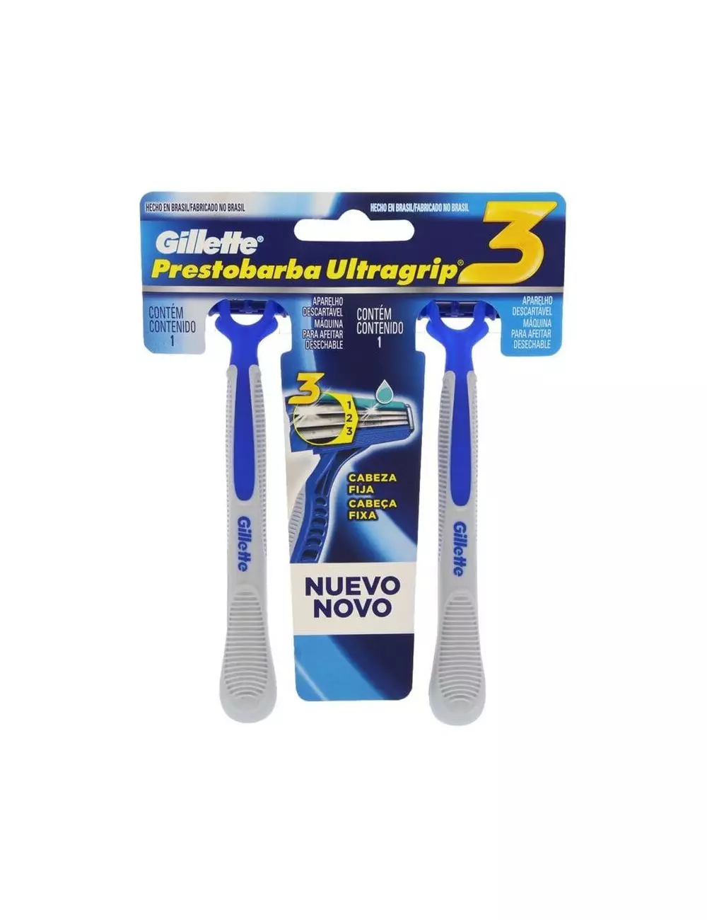 Rastrillo Desechable Gillette Ultragrip 3 Con 2 Piezas