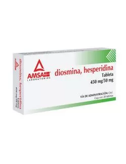 Diosmina Hesperidina 450 mg/50 mg Caja Con 20 Tabletas