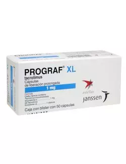 Prograf® XL 1mg (Tacrolimus) - 50 Cápsulas de LP - Janssen