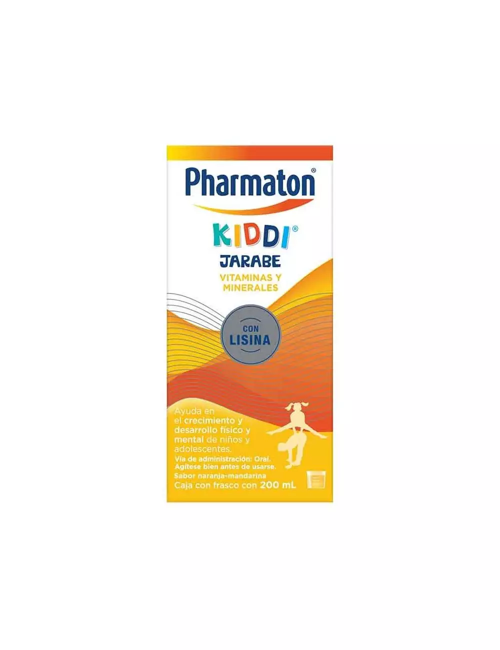 Pharmaton Kiddi Jarabe Sabor Naranja-Mandarina 200 mL