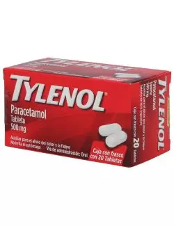 Tylenol 500 mg 20 Tabletas