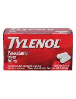 Tylenol 500 mg 20 Tabletas