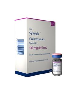 Synagis 50 mg/0.5 mL Solución Inyectable Caja C Frasco Ámpula - RX3