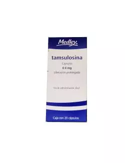 Tamsulosina 0.4 mg Caja Con 20 Cápsulas de Liberación Prolongada