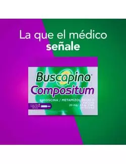 Buscapina solución 20 mg/ml inyectable, caja con 3 ampolletas de 1 ml