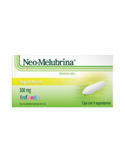 Neo-Melubrina infantil 300 g, 5 supositorios
