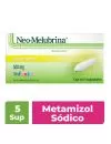 Neo-Melubrina infantil 300 g, 5 supositorios