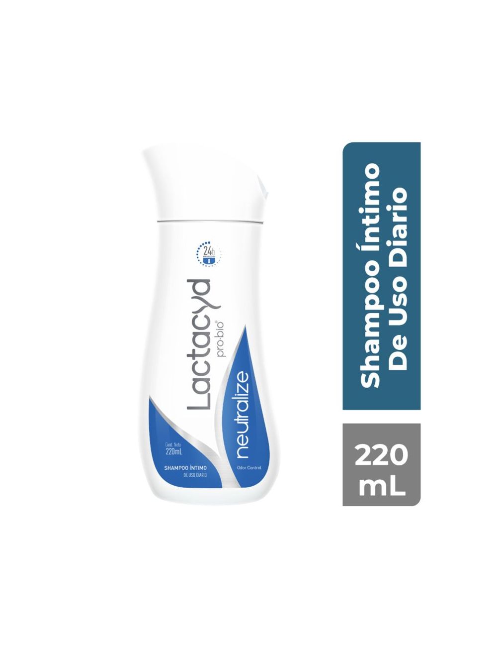 Lactacyd neutralize shampoo íntimo de uso diario, 220ml